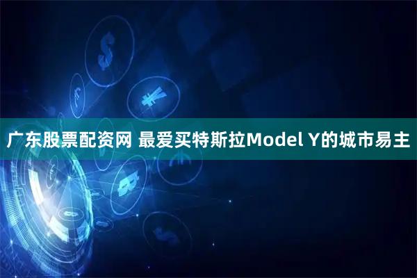 广东股票配资网 最爱买特斯拉Model Y的城市易主