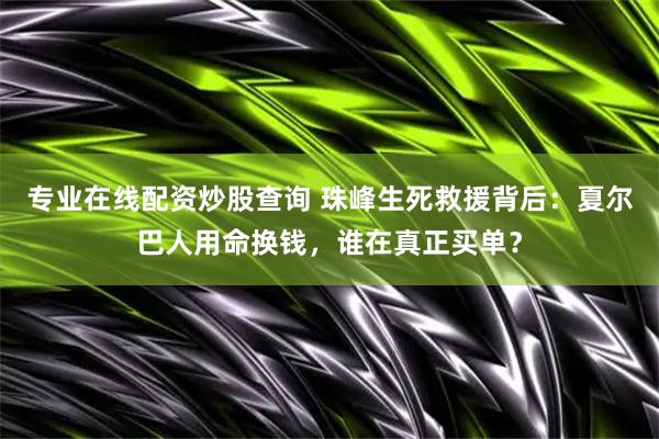 专业在线配资炒股查询 珠峰生死救援背后：夏尔巴人用命换钱，谁在真正买单？