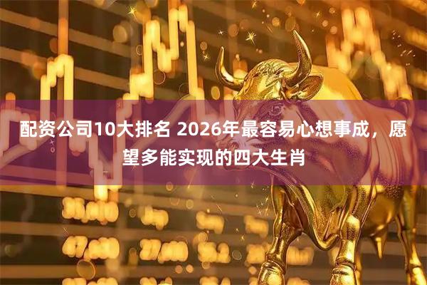 配资公司10大排名 2026年最容易心想事成，愿望多能实现的四大生肖